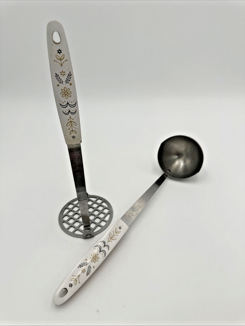 Vintage Flint Arrowhead Wheat Harvest Handle Ladle and Masher